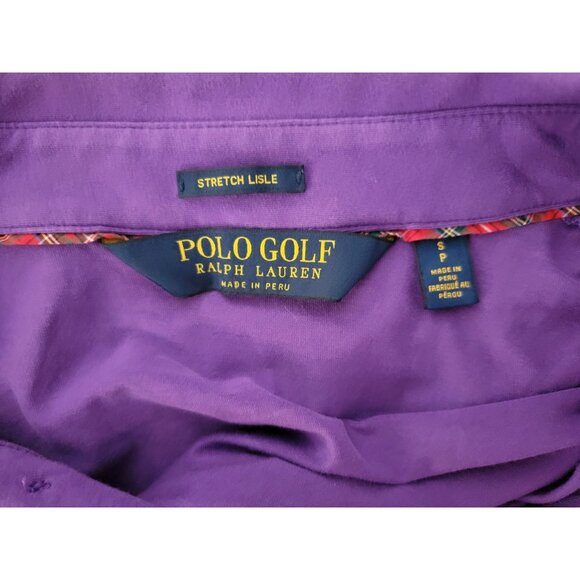 Polo Golf Ralph Lauren Purple Stretch Lisle Polo Shirt Size S - Picture 2 of 4